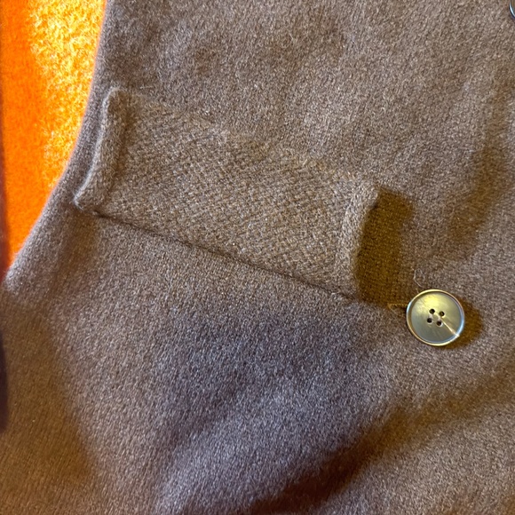 Zara chocolate brown 100% wool cardigan NWT - Picture 4 of 10